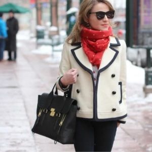 J. Crew Nello Gori Wool Peacoat